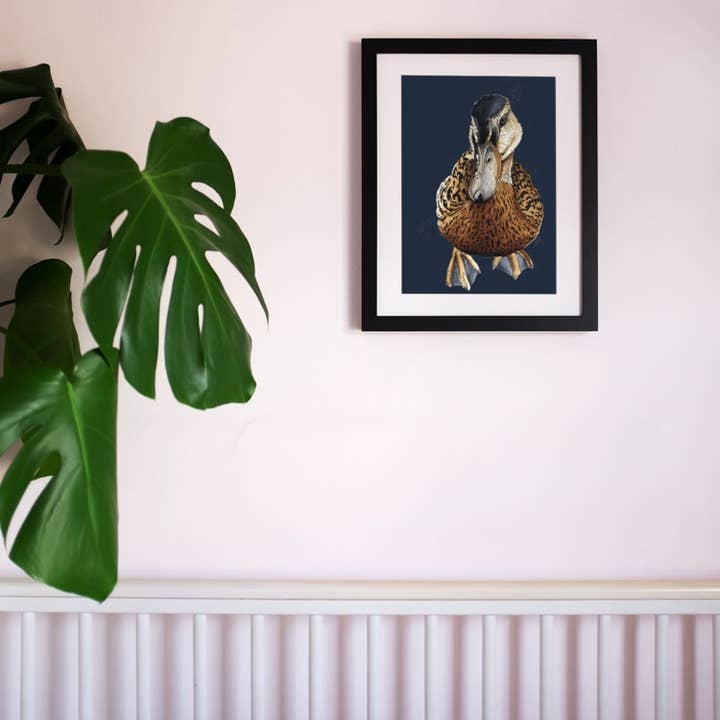 Some Ink Nice - Venta al por mayor Ilustración - Impresión artística de pato * Impresión artística A4 * Impresión de decoración del hogar* Arte de pato