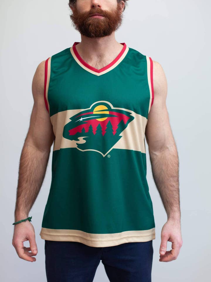 Débardeur de hockey Minnesota Wild pour la vente par Bench Clearers