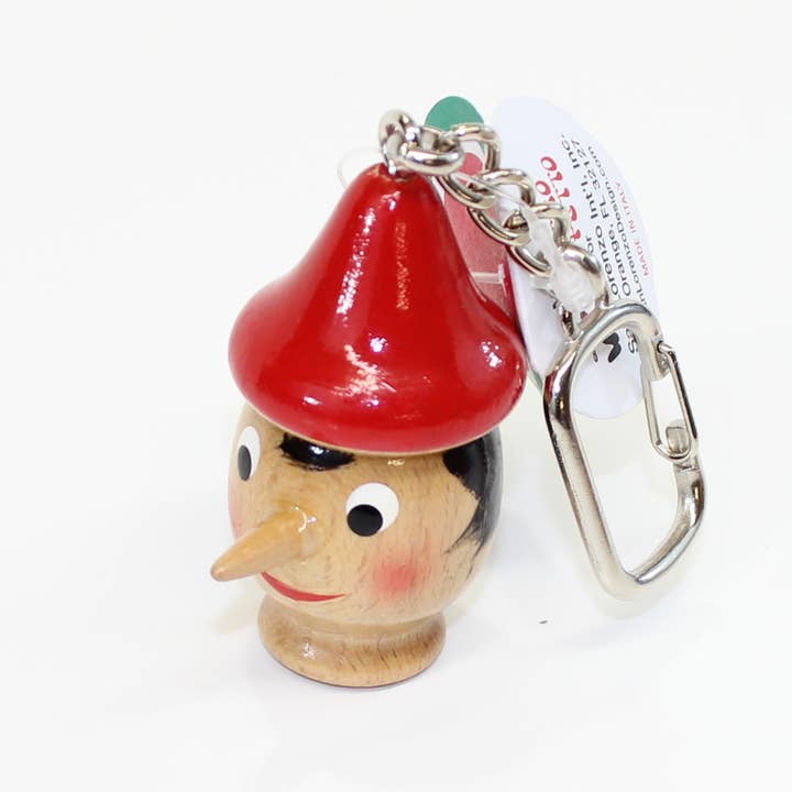 San Lorenzo Design – wholesale Keychain – Unisex – Pinocchio Wooden Toy Key Chains, Handmade, Vintage1