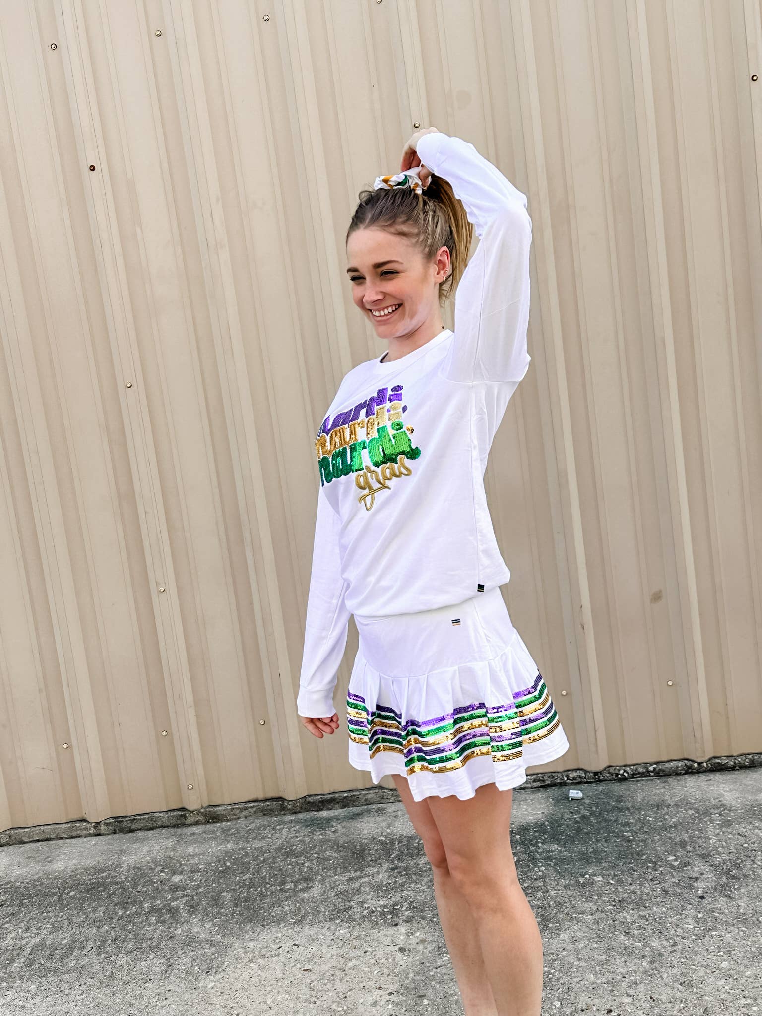 Mardi Gras Creations - Venta al por mayor Sudadera - Mujer - Jersey de felpa francesa MARDI MARDI para adultos8