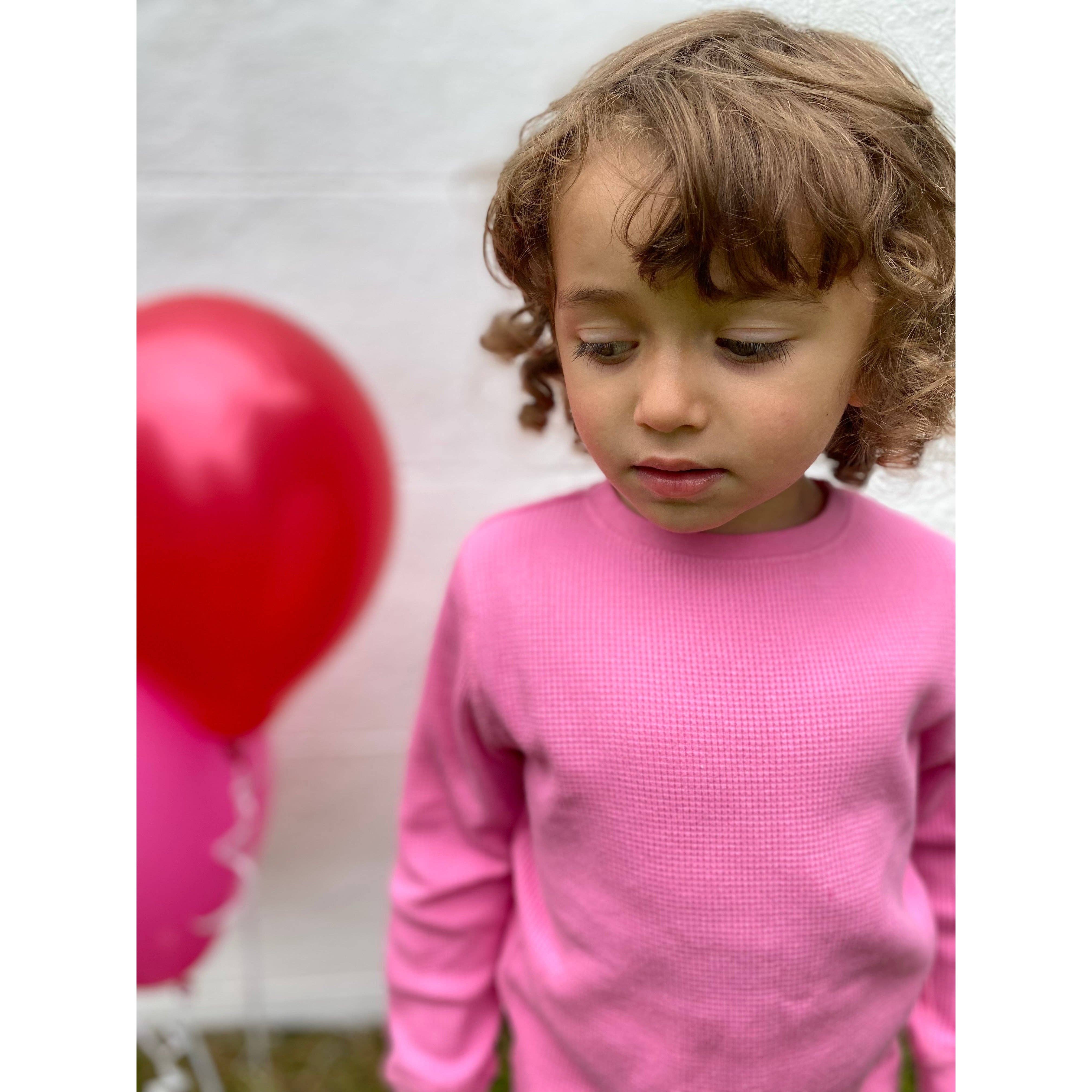 Slugs & Snails - Vente Ensemble haut et pantalon – enfant - NOUVEL ensemble en coton gaufré rose Bubble Gum (fuschia)3