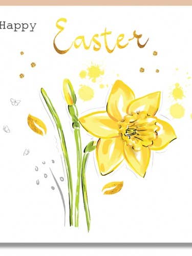 Daffodil Easter Print Wholesale Card for wholesale by SABIVO Design