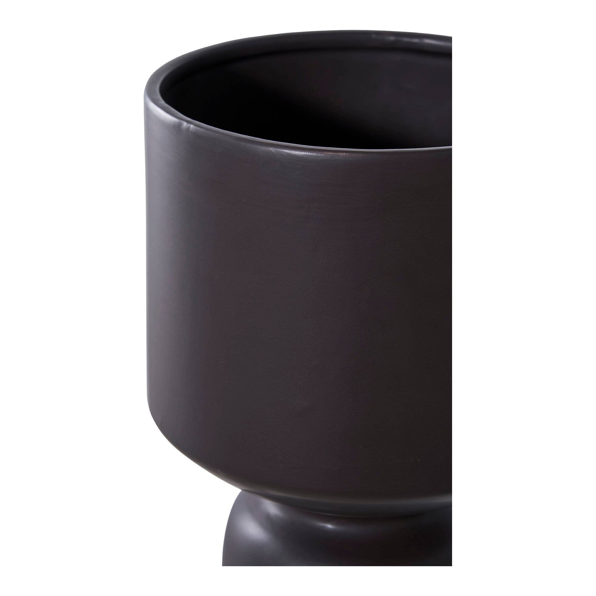 Flowerpot - Flowerpot. ceramic. black ø15x23.5 cm for wholesale on Faire2