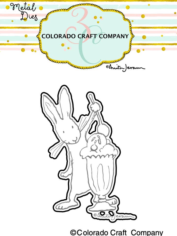 AJ486-D Anita Jeram ~ Sundae Funday Mini Dies for wholesale by Colorado Craft Company