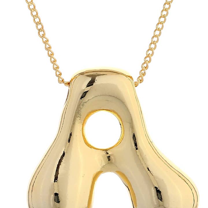 DJN330009 14K Dipped Big Bubble Letter Initial Necklace and other Purchase Wholesale bubble initial necklace. Free Returns & Net 60 Terms on Faire trending on Faire.