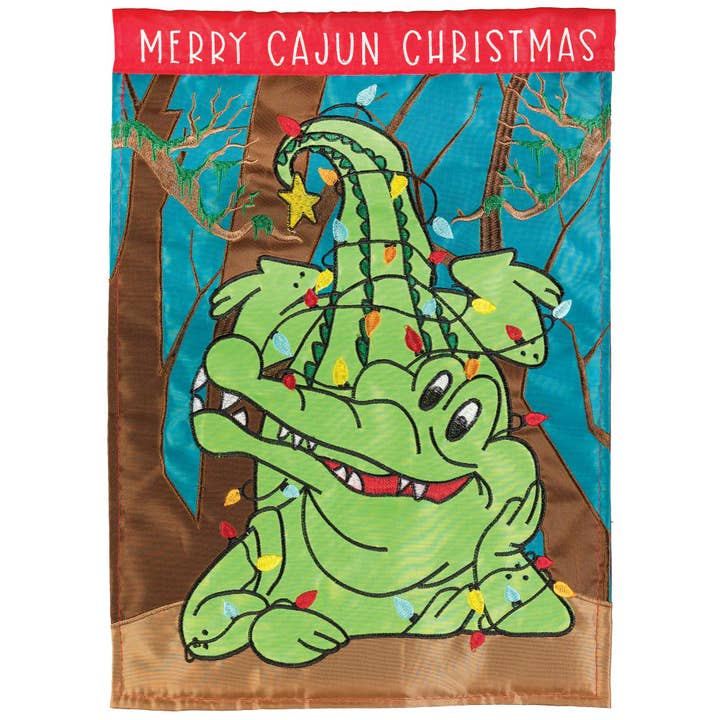 MERRY CAJUN CHRISTMAS FLAG GARDEN for wholesale by Magnolia
