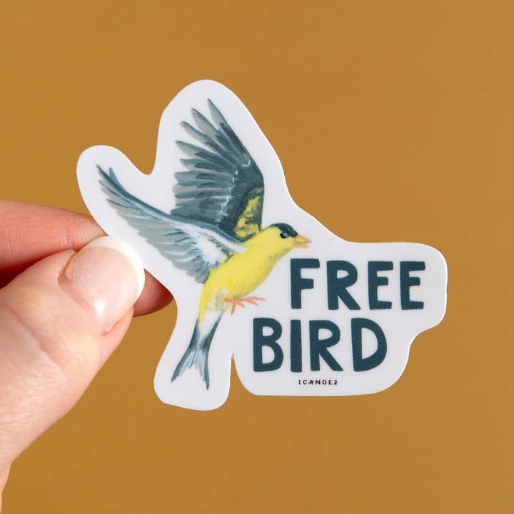 Freier Vogel Aufkleber Sticker für den Großhandel von 1canoe2 | One Canoe Two Paper Co.