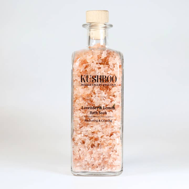 Lavender and Lemon Bath Salts (600g) for wholesale by Kushboo Wellness