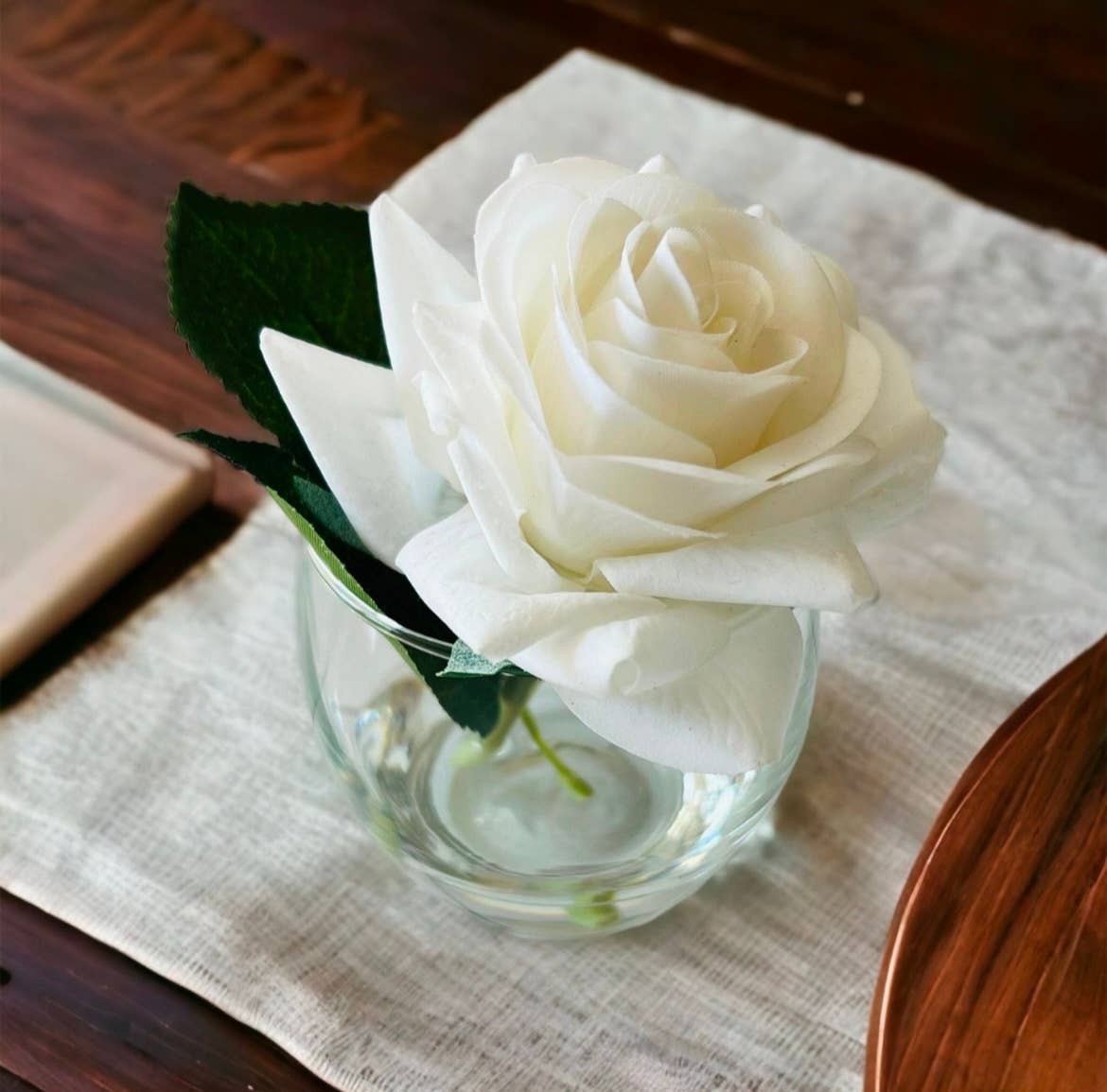 Simply Elegant By Tara - Wholesale Artificial Flowers - Rose Arrangement | Real Touch Rose Faux Water| Centerpiece3