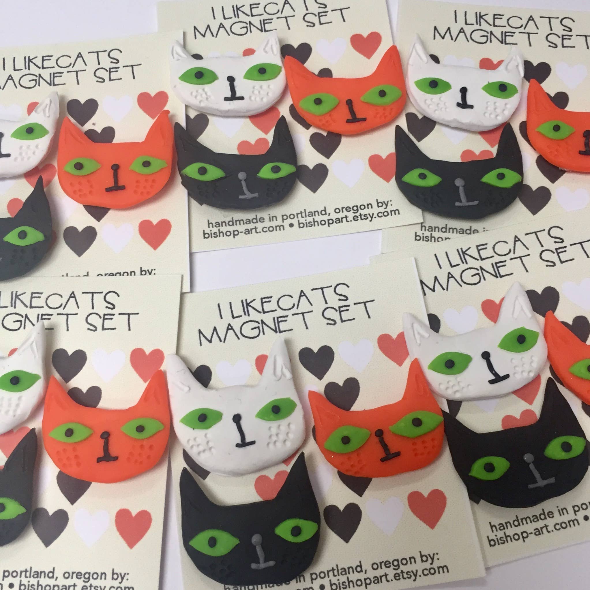 bishopart - Wholesale Magnet - I Like Cats Magnet Set1