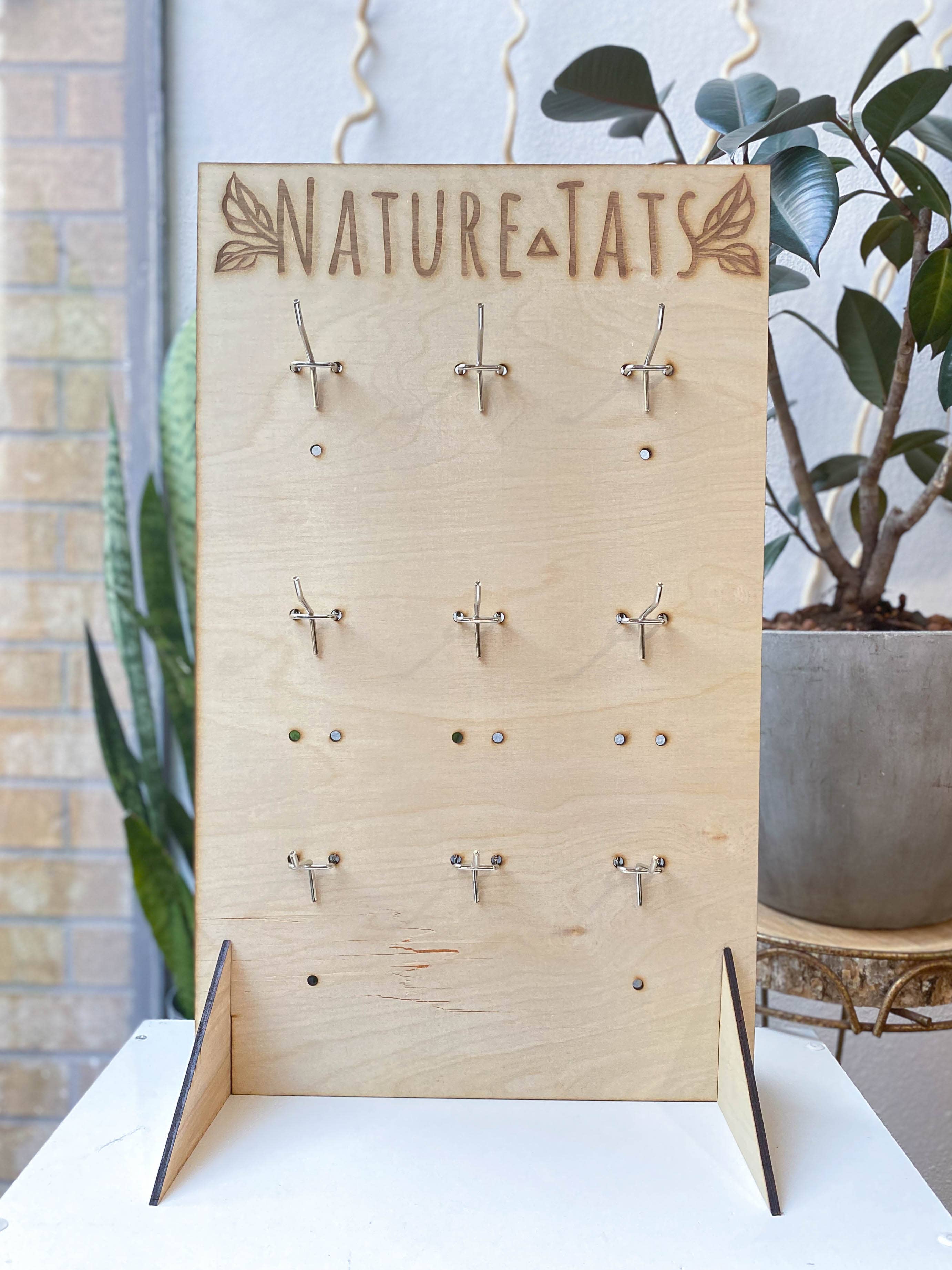NatureTats - Wholesale Retailer Display - Paper & Novelty - Temporary Tattoo Display Stand - Tall2