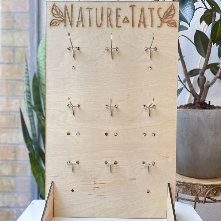 NatureTats - Wholesale Retailer Display - Paper & Novelty - Temporary Tattoo Display Stand - Tall2