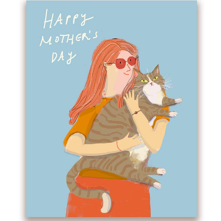 The Dancing Cat – wholesale Morsdagskort – Gratulationskort till kattälskande mamma på mors dag