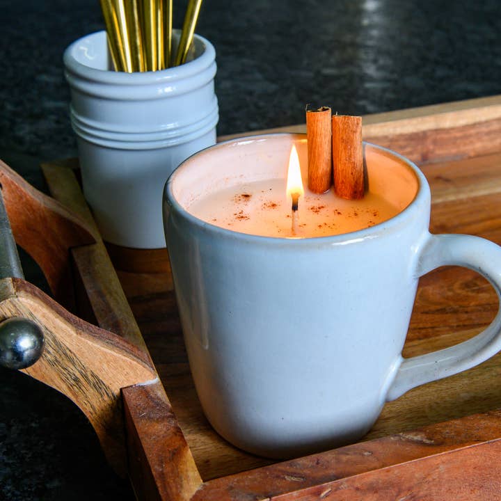 North-End Market Candle Co. - Wholesale Jar/Filled Candle - Cinnamon Chai Tea 12oz Candle 0