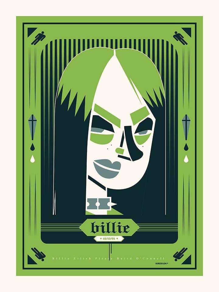 Billie Eilish schmilzt für den Großhandel von Salam Editions