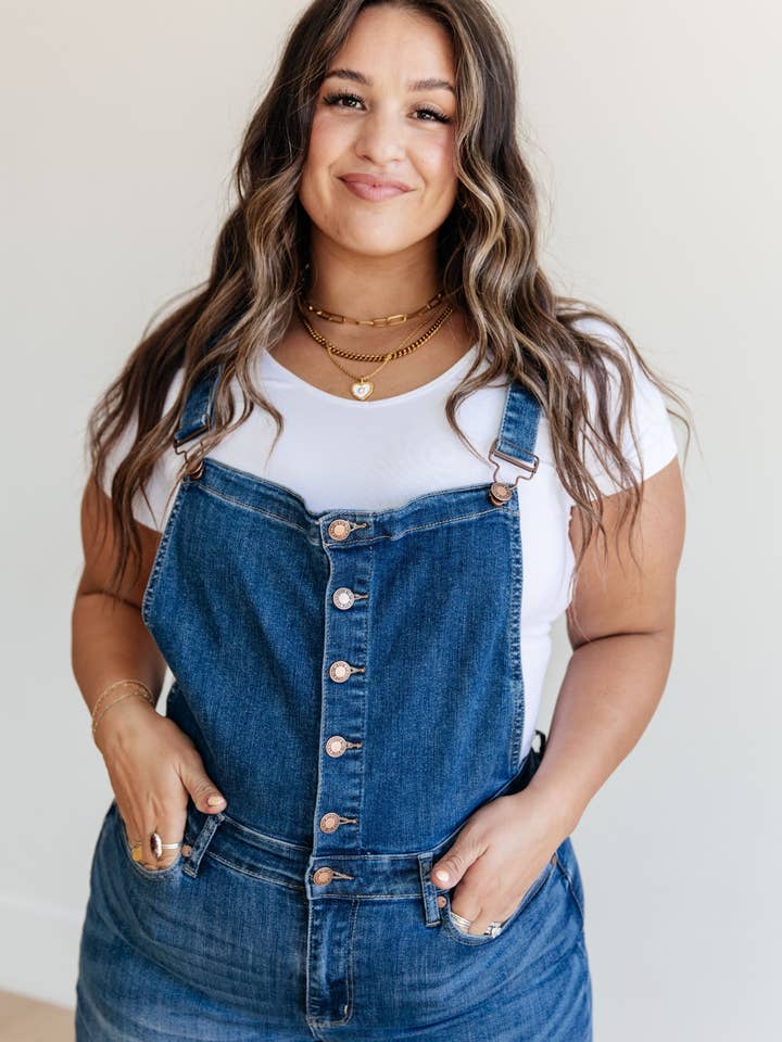 Avenue Wholesale – wholesale Overaller - Dam – Judy Blue Jeansoveraller med hög höjd med breda ben3