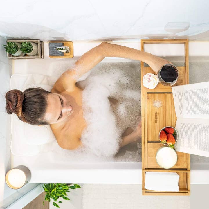 Monsuri - Wholesale Bath Caddy - Bamboo Bath Caddy8