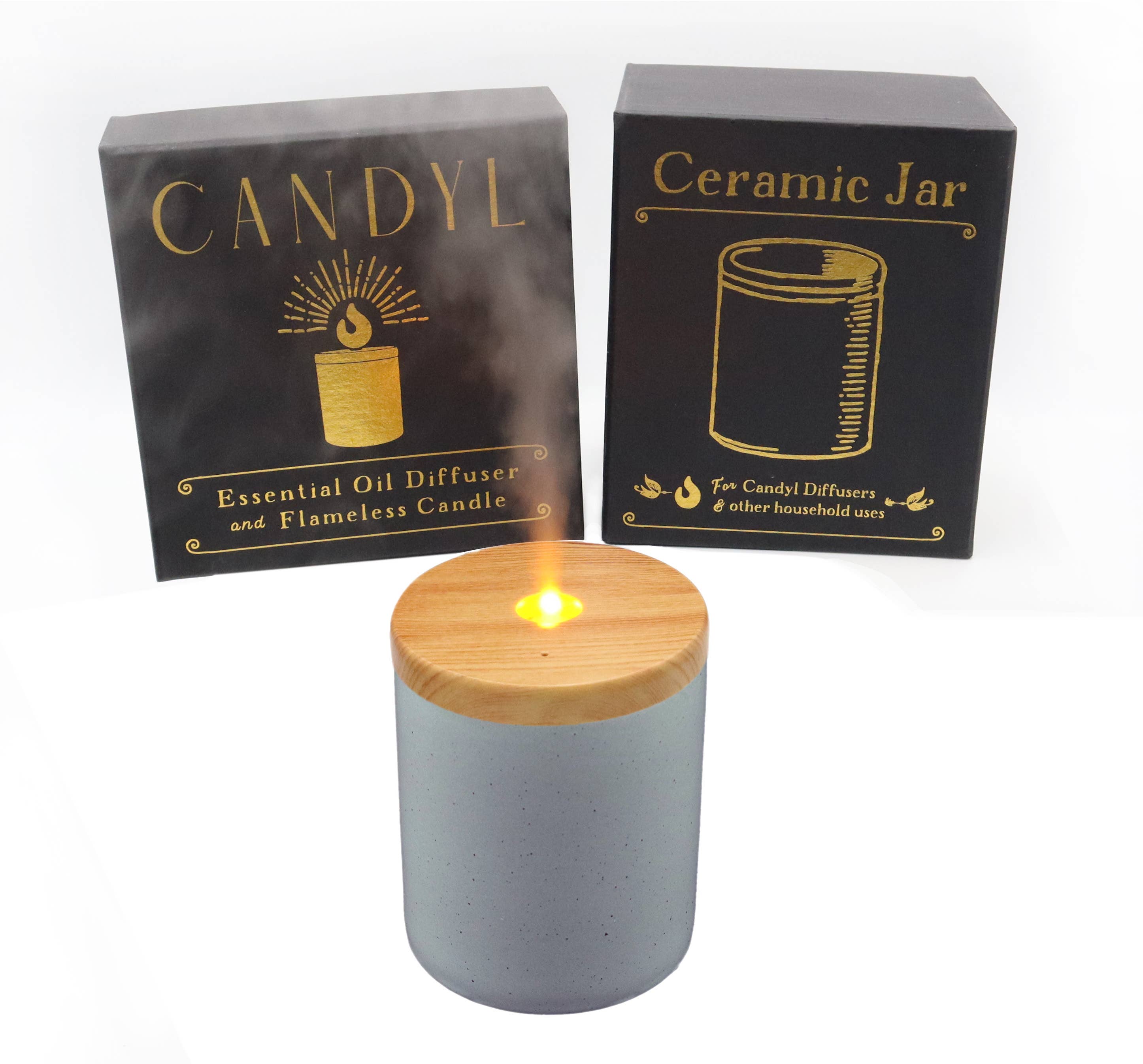 Candyl - Vente Diffuseur électronique - Diffuseur d'Huiles Essentielles Candyl avec Flamme de Lumière de Bougie8