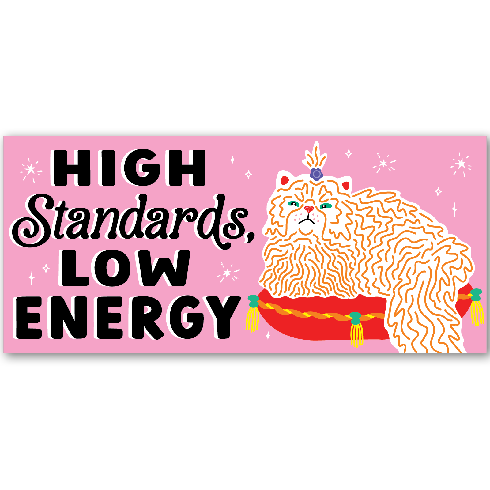 Party of One - Wholesale Sticker - High Standards Mini Bumper Sticker0