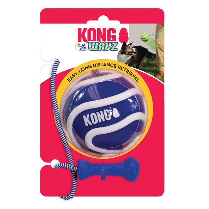 Petdropshipper - Wholesale Pet Fetch Ball - Dog - KONG Wavz Bunjiball Dog Toy Assorted 1ea/LG
