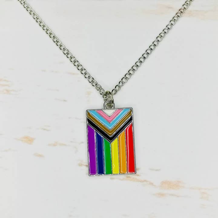 Progressive PRIDE Flag ketting voor wholesale door Queer Colors