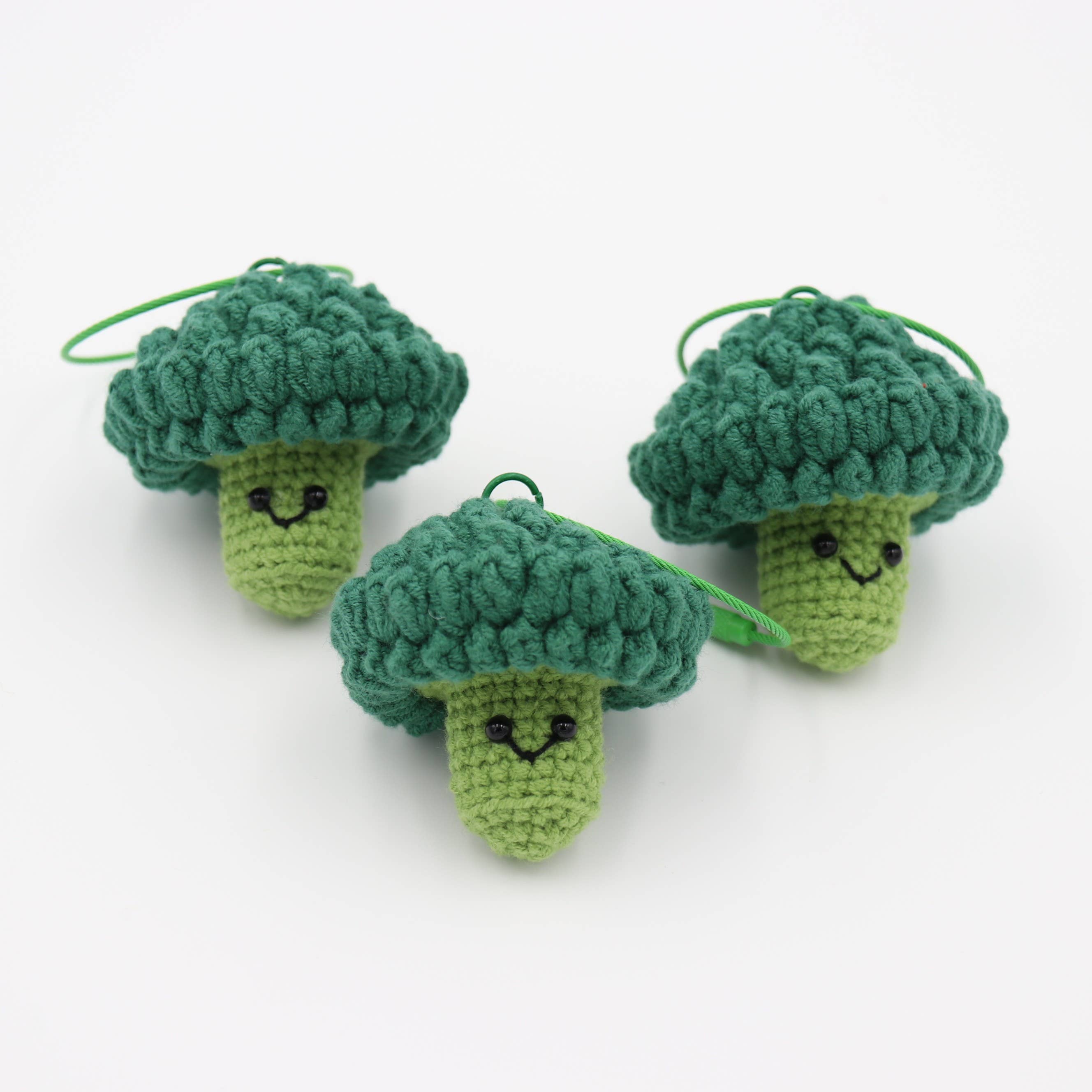 Sparkle Being - Wholesale Keychain - Women's - Hand-Crochet Broccoli Keychain for a Natural Vibe0