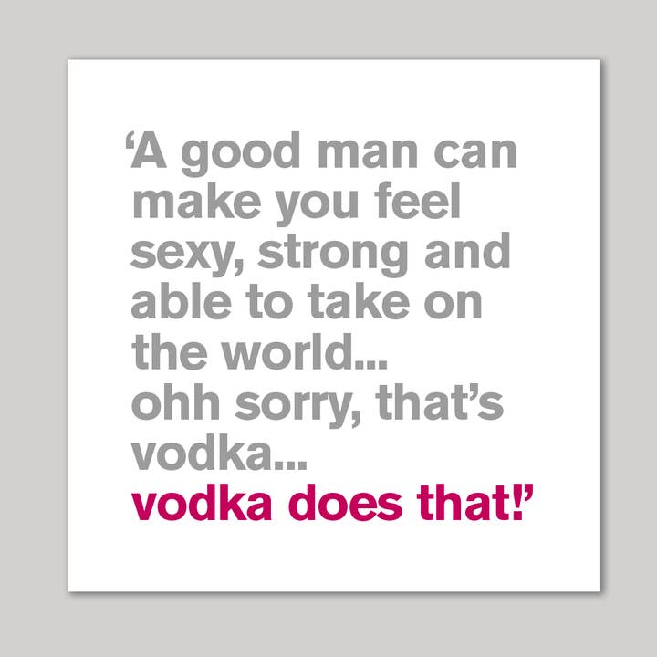 Carte de vœux Vodka pour la vente par Icon