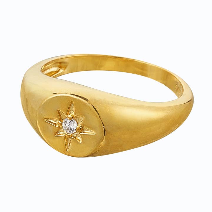 Star Signet - Prata de 1ª Lei - Hipoalergênico por atacado de Lillys Amsterdam