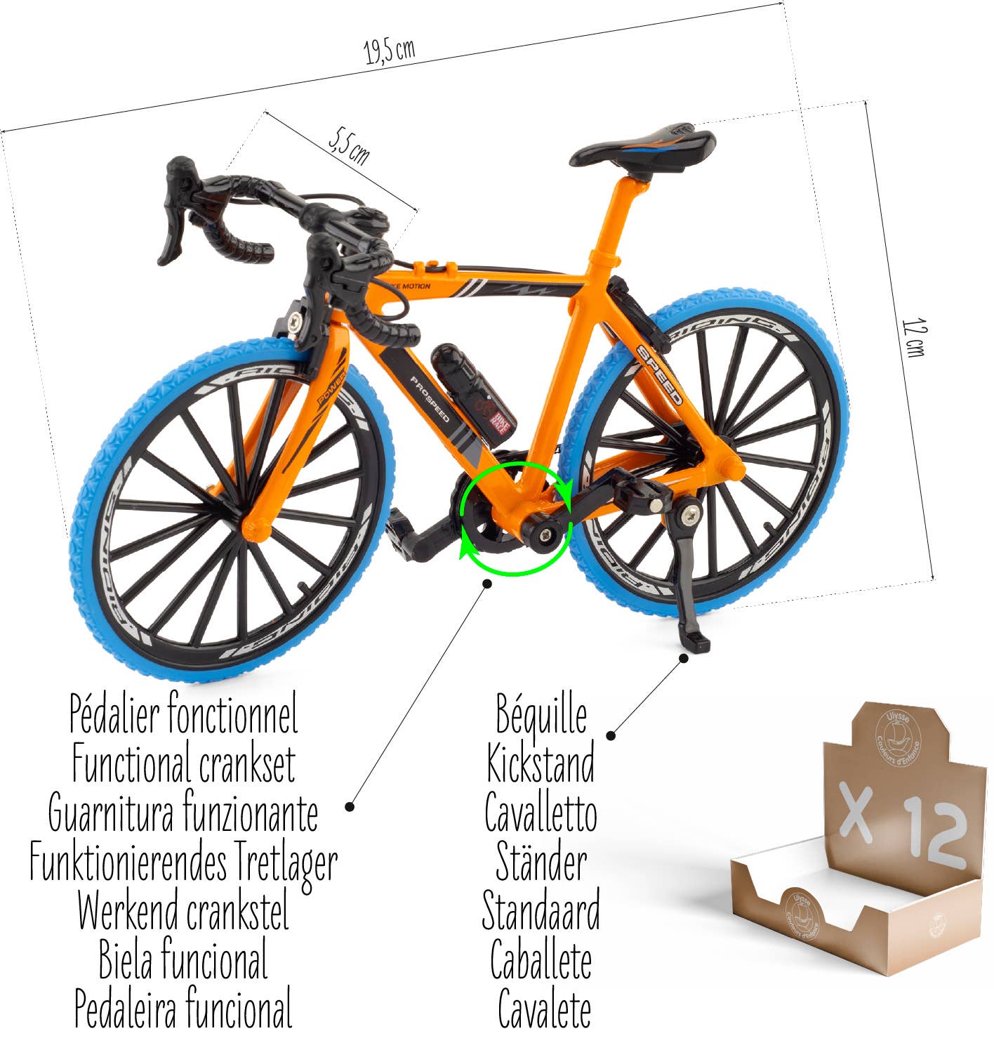 Ulysse Couleurs d'Enfance – wholesale Leksaksbil/Lastbil - Barn – MINIATYR: Racercykel Pro1