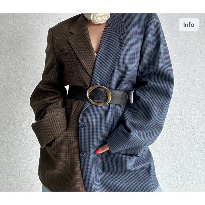 upcycle kontrast blazer für den Großhandel von ERDLUXE