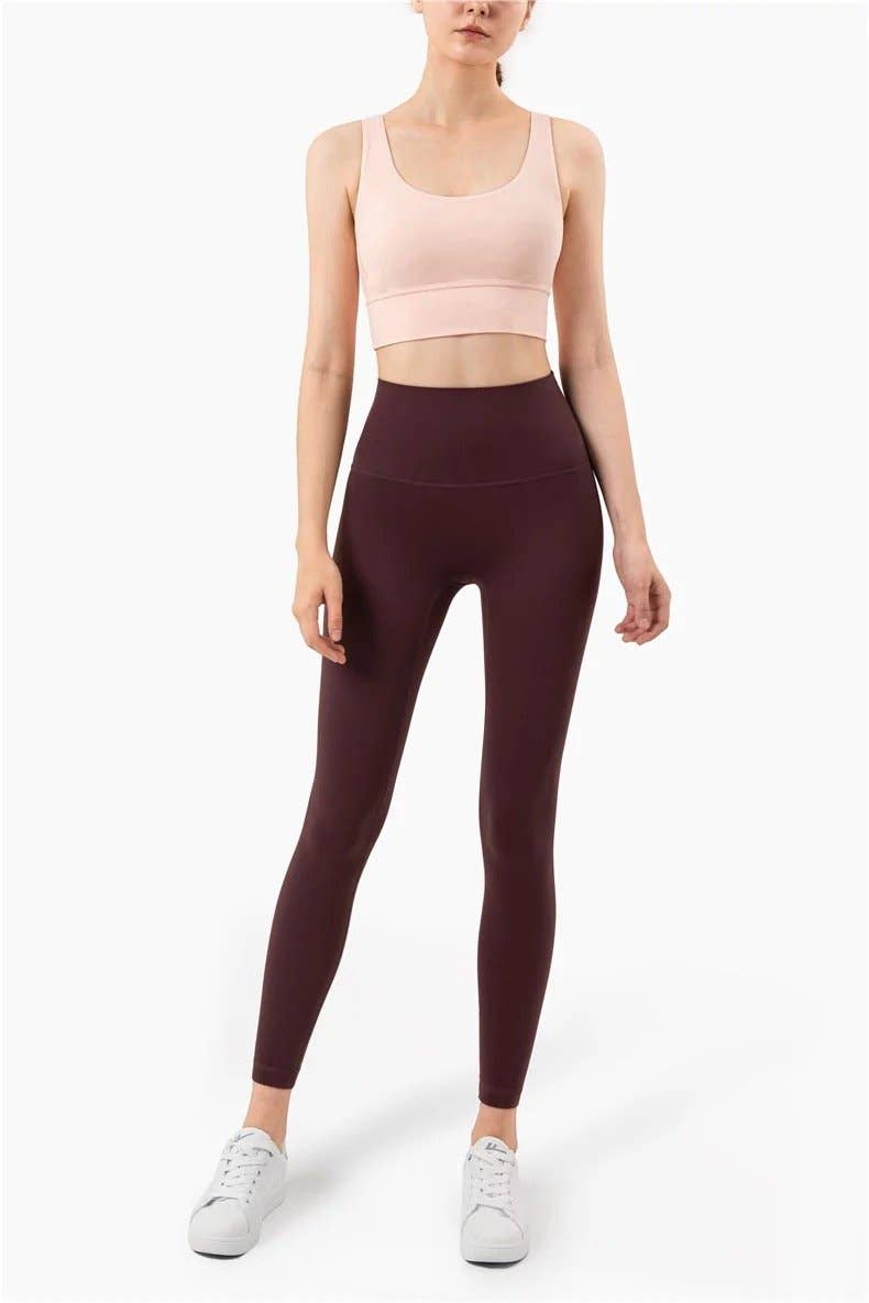 Belsize Activewear - Wholesale Athletic/Lounge Leggings - Women's - Alchemy Leggings Red Wine Push Up0