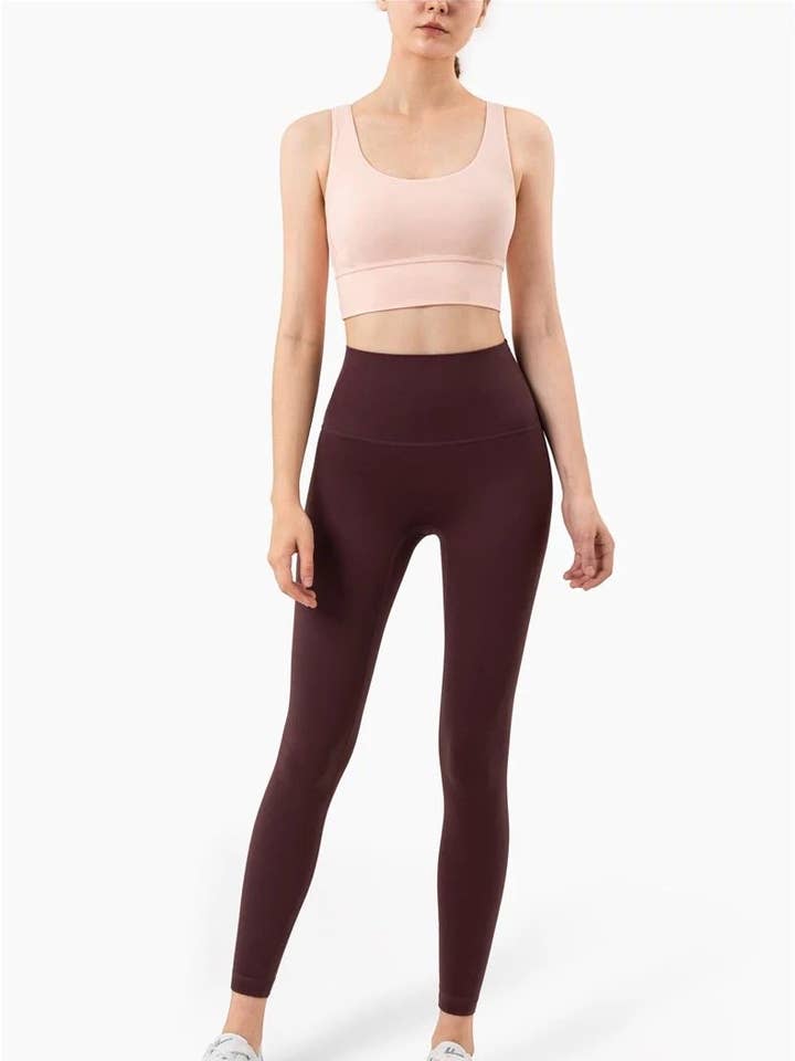 Belsize Activewear - Wholesale Athletic/Lounge Leggings - Women's - Alchemy Leggings Red Wine Push Up0