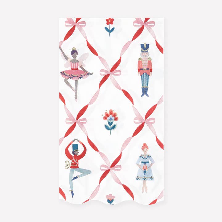 Nutcracker Ballet Guest Towels for wholesale by Meri Meri