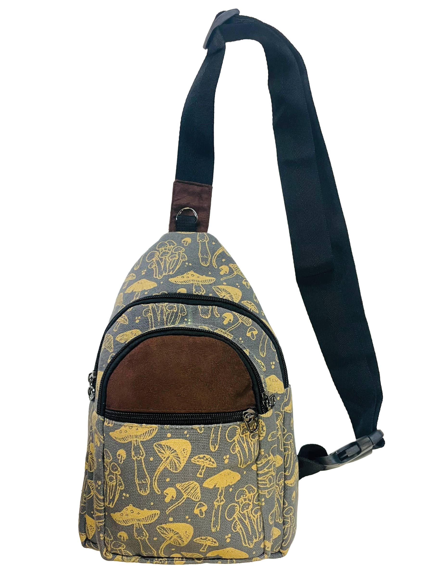 Yak & Yeti – Engroshandel Crossbodytaske – unisex – Crossbody taske champignon print