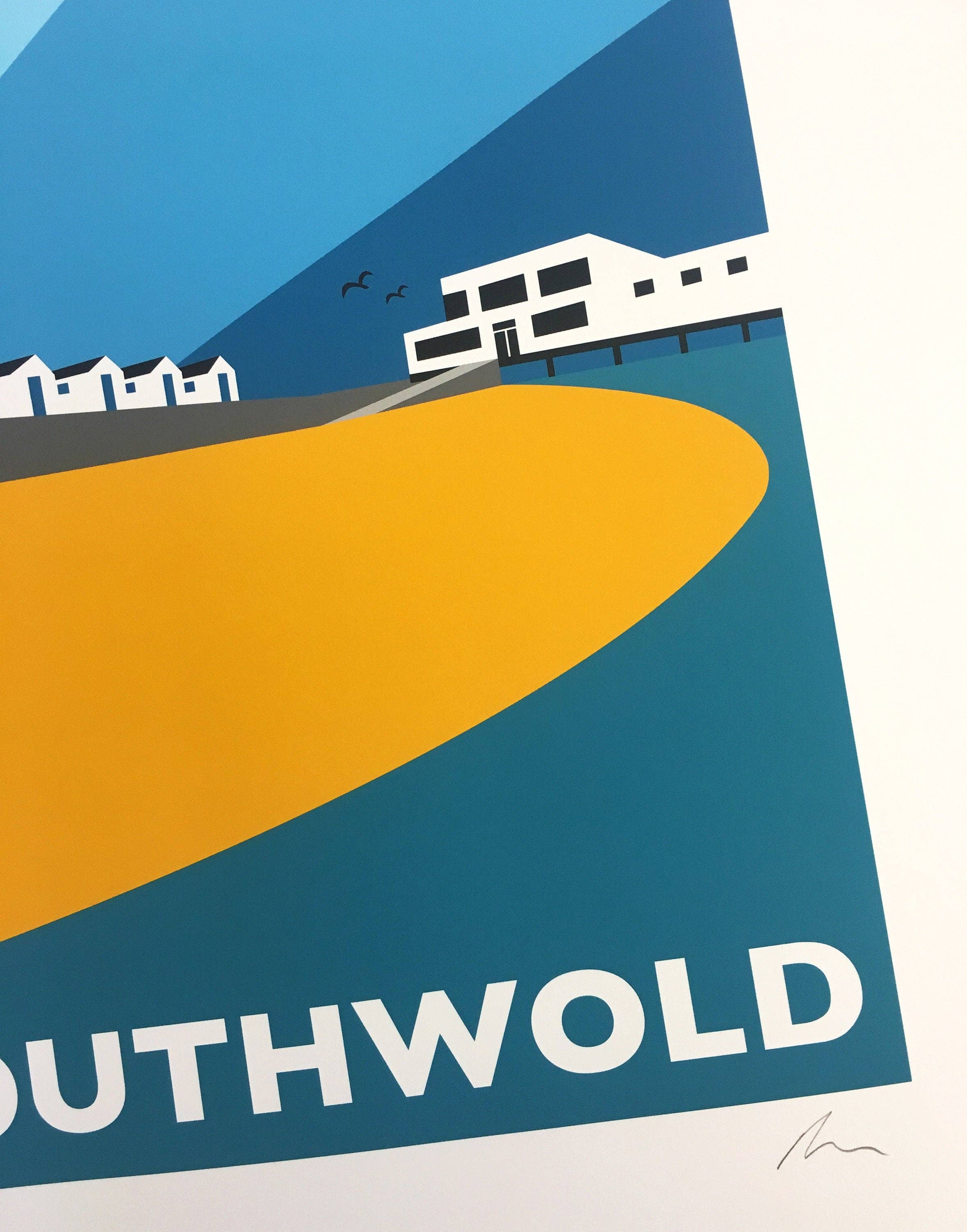 Rebecca Pymar - Wholesale Art Print - SOUTHWOLD Travel Poster Print4