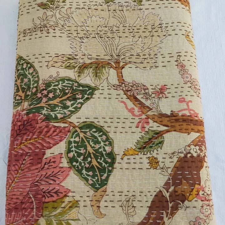 GYPSY STUDIO - Wholesale Quilt - Queen Size Kantha Quilt Indian Kantha Quilt Cotton Blankets2