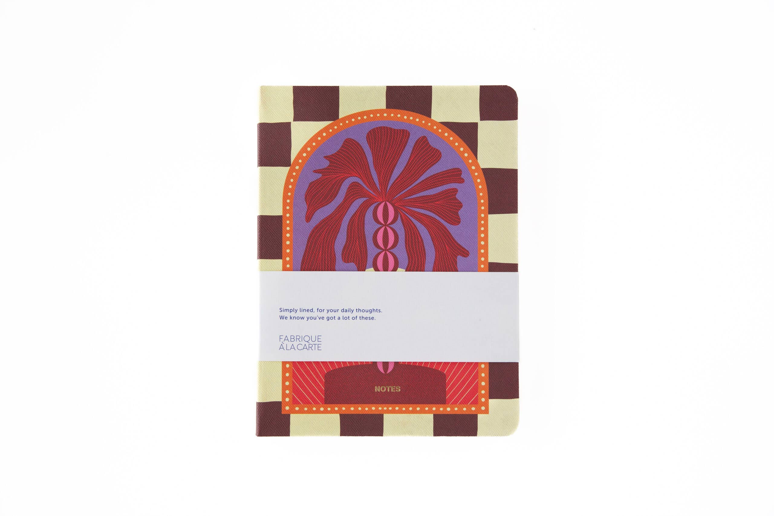 A-Journal Stationery – Caderno por atacado – Caderno Fabrique com Estampa Quadriculada e Palmate