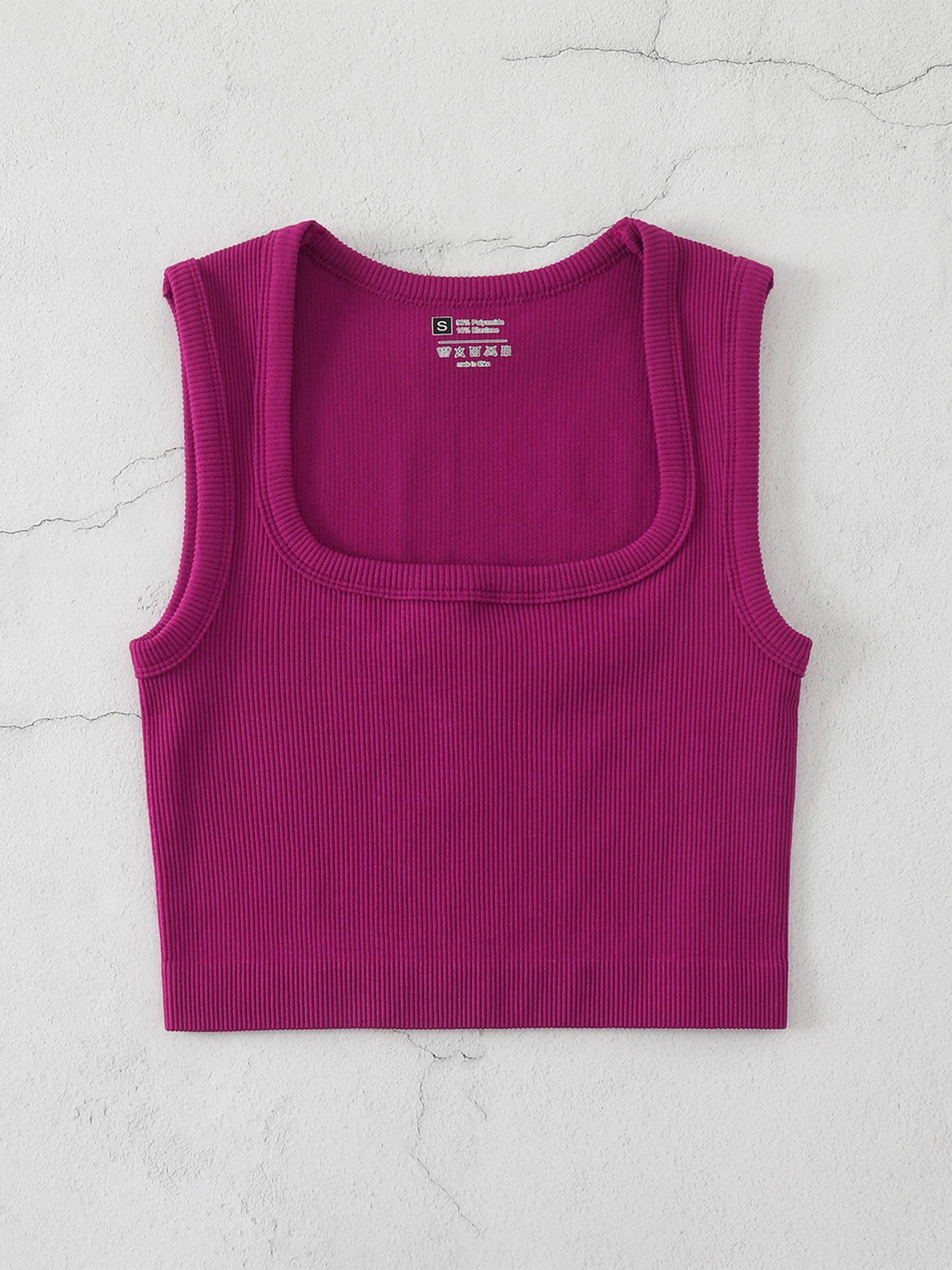Wholesalesir - Wholesale Athletic Top - Women's - Square Neck Thread Yoga Sports Vest5
