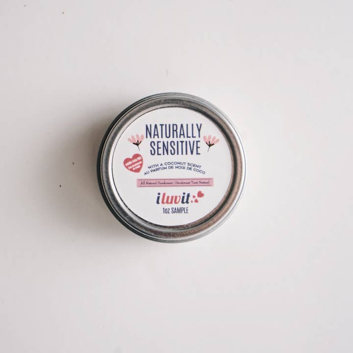 I luv It Natural Deodorant - Wholesale Deodorant – Women's - Sample Tin - Sensitive Formula - 1oz2