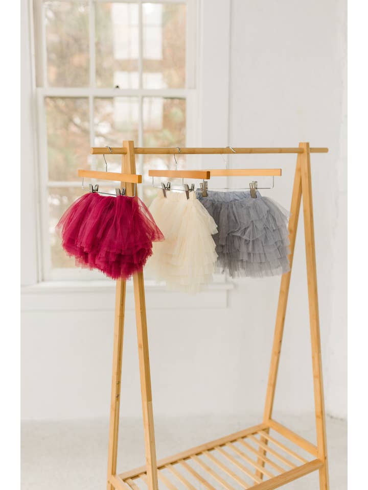 The Glam Goat – wholesale Tutu – Child – Full Layered wine Tutu, Full Tutu Skirt, Deep Red Tutu Skirt4