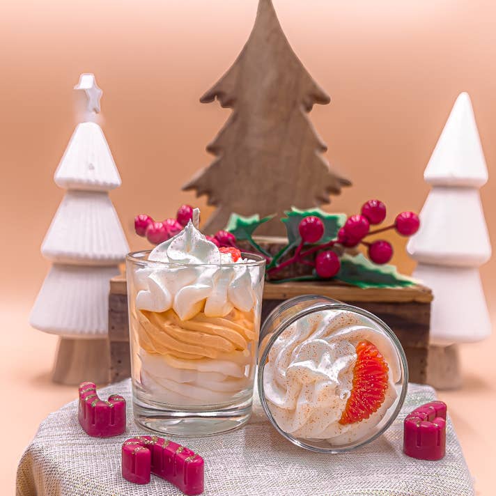 Les Fées Mères - Vente Bougies originales - Mini Bougie Gourmande Noël - Orange Confite