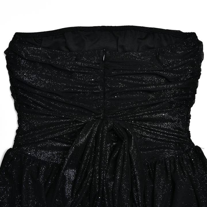 HIDDENBRAND - Wholesale Dress - Women's - Sexy Mesh Patchwork Backless Short Dress