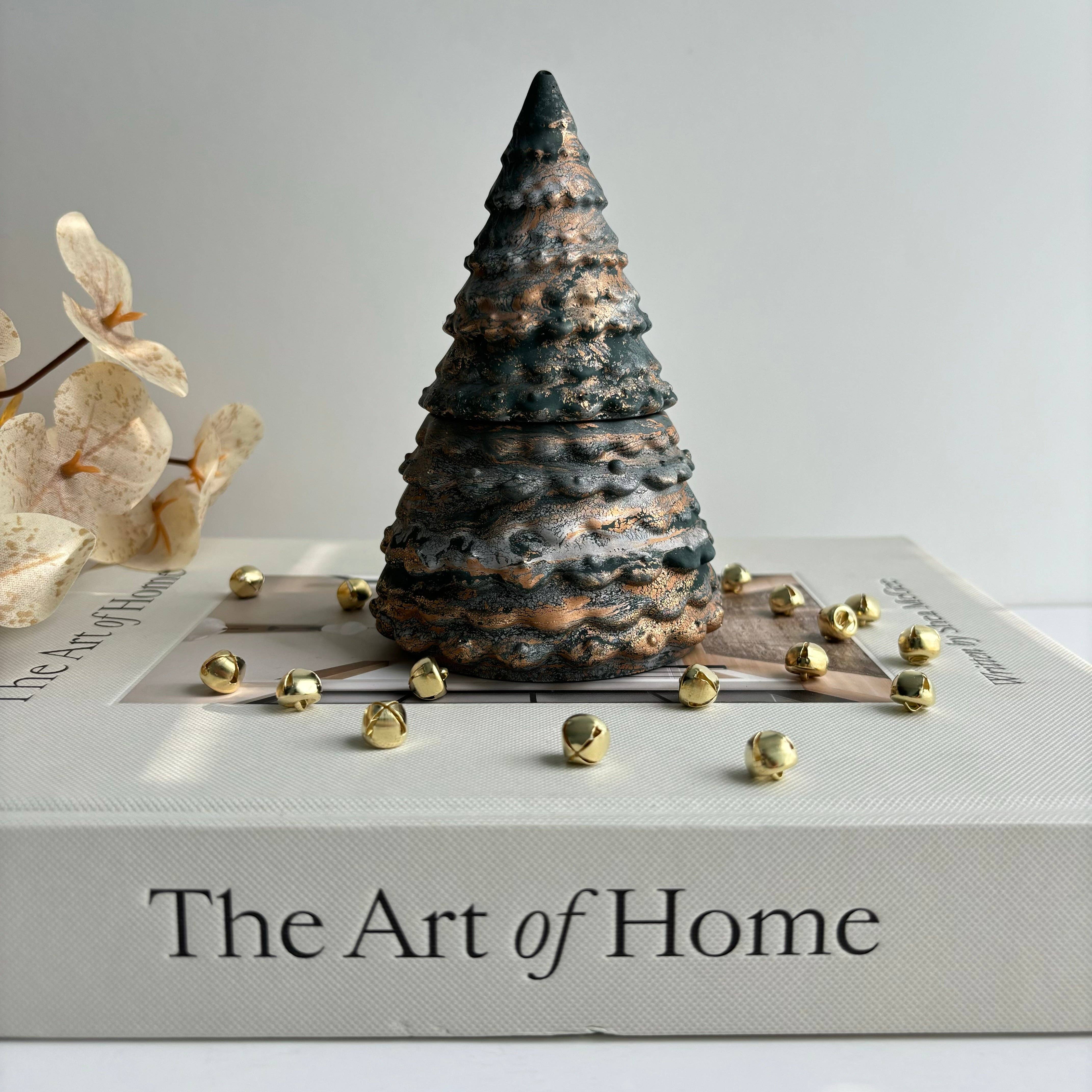 Fancy Concrete – wholesale Jar/filled candle – Christmas Tree Candle Pot | Holiday Candle4