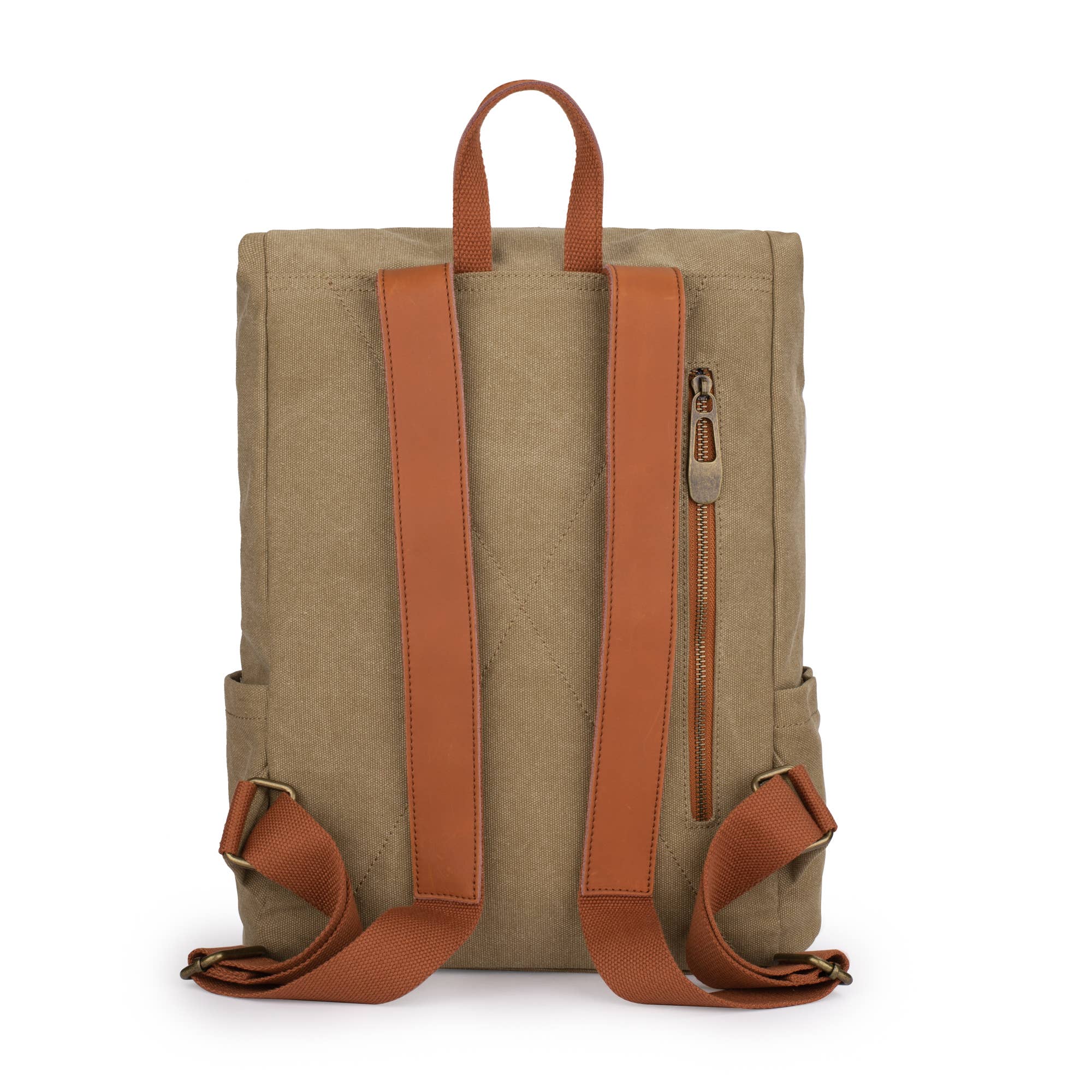 ZEDE PARIS – Großhandel Rucksack – Damen – Quai de la Gare (XL) - Rucksack aus Leinen und Leder24