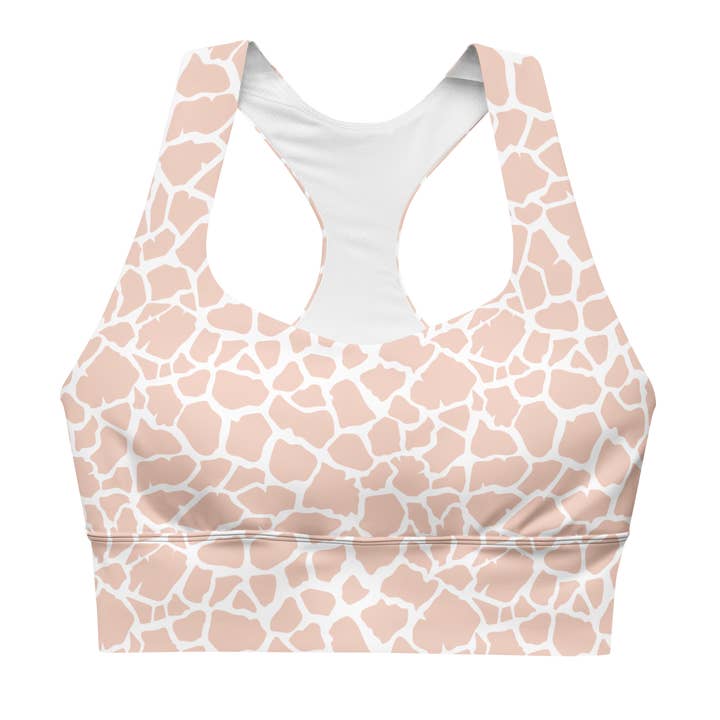 Pink Angolan Giraffe - Sport-BH für den Großhandel von GymLeggs