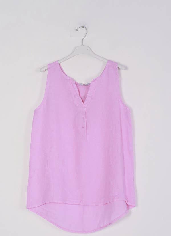 LÉA & LUC - Wholesale Tunic - Women's - 100% Linen Tank Top REF. 3800911