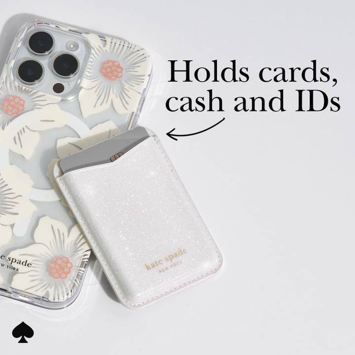 kate spade new york Wallet MagSafe White Glitter for wholesale on Faire2