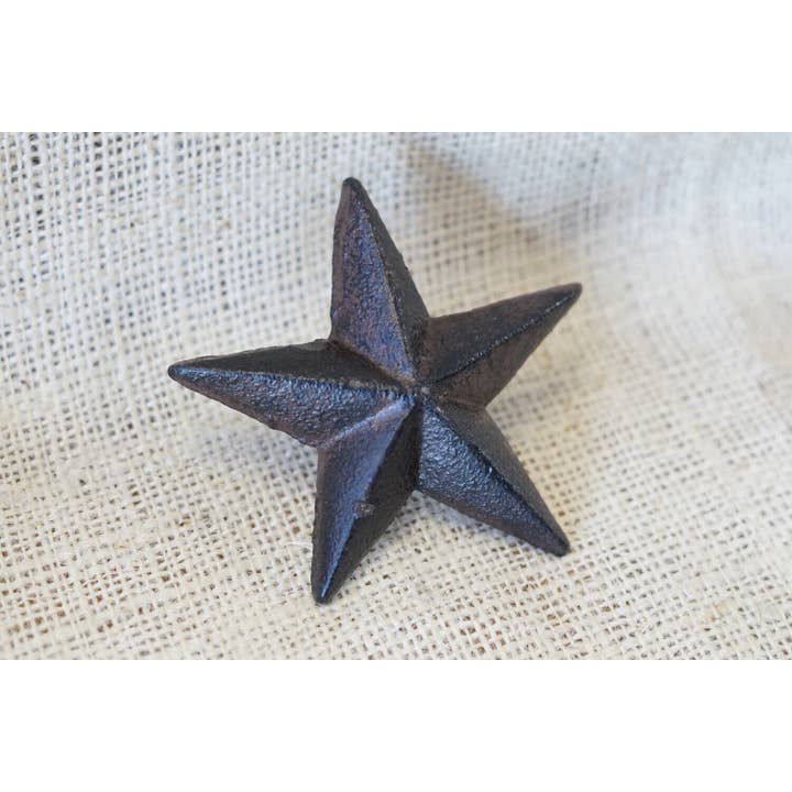 Midwest Craft House - Wholesale Wall Accent - LARGE CAST IRON RUSTIC STAR NAIL, 3 1/2" WIDE2