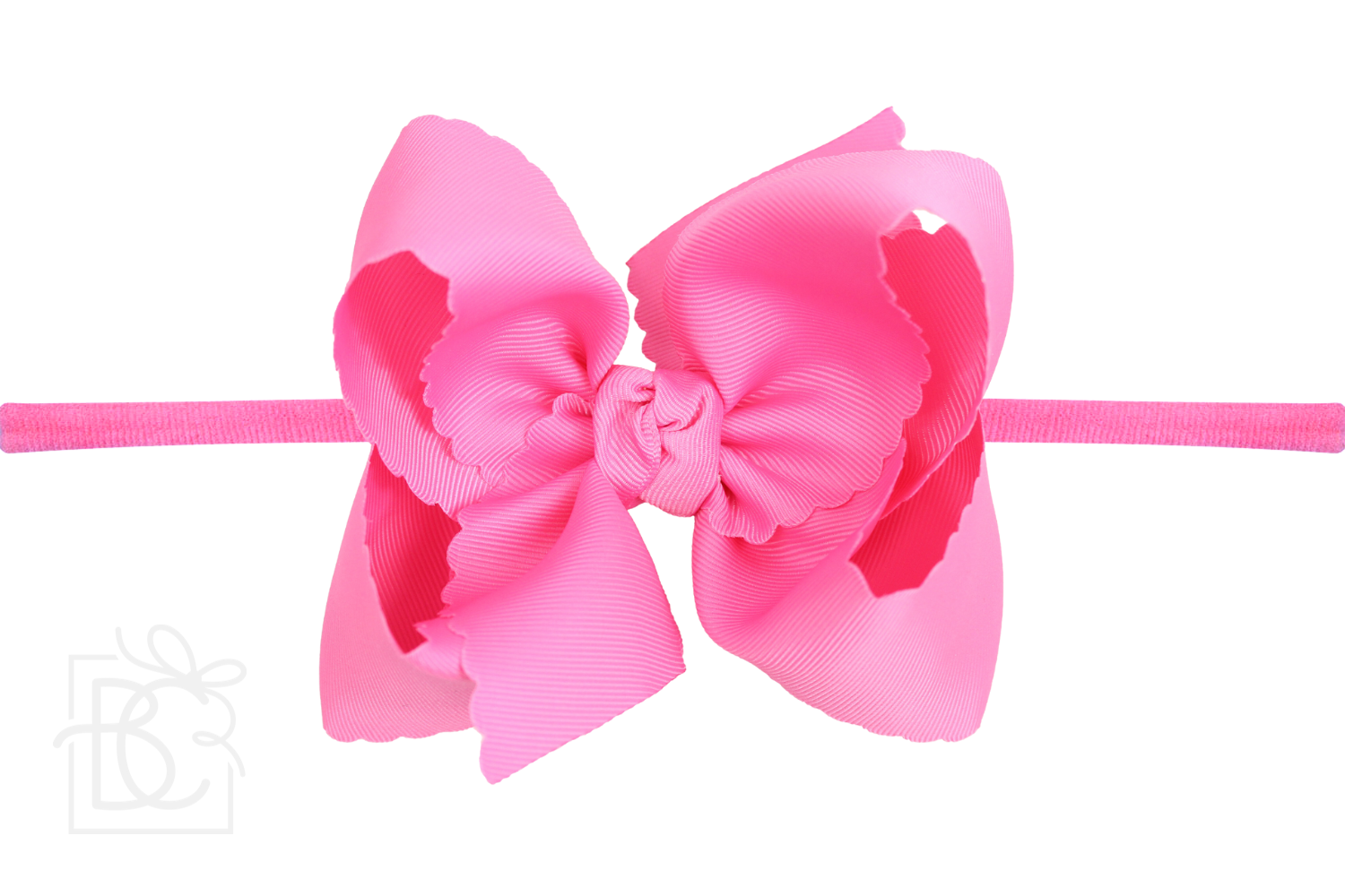 Beyond Creations, LLC - Venta al por mayor Cinta para el pelo - Niños - DIADEMA TIPO PANTIMEDIAS DE NAILON DE 1/4 PULGADAS CON LAZO EN EL BORDE FESTONEADO41