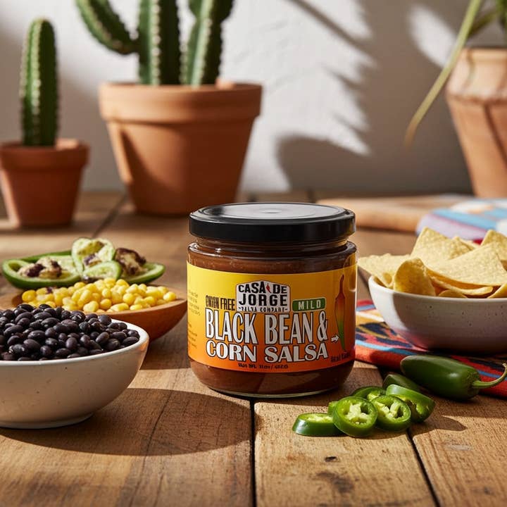 Casa De Jorge Salsa - Wholesale Salsa - Black Bean & Corn Salsa - Mild2